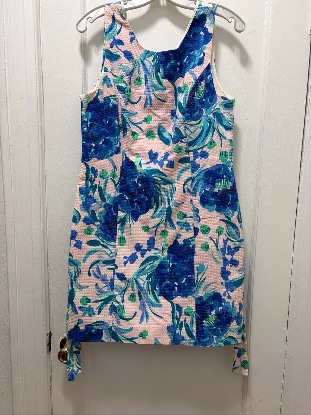 Lilly Pulitzer Pink, Blue & Green Floral Shift Dress